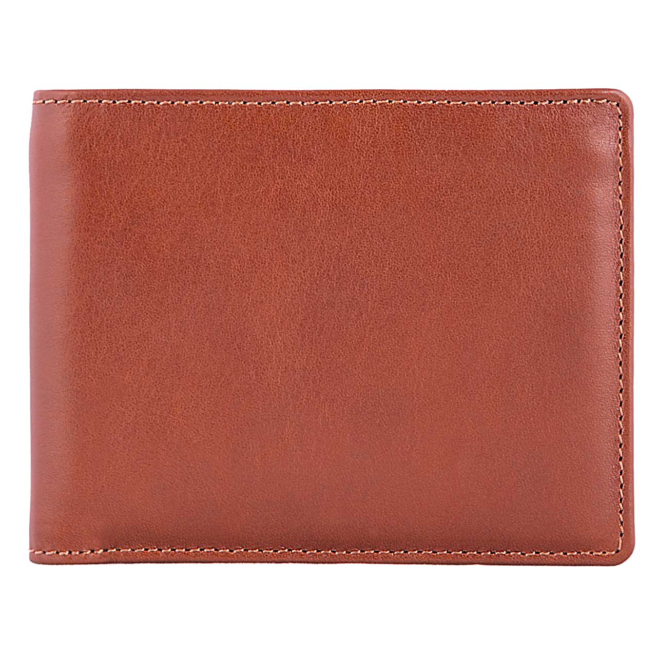 DiLoro Men's Bifold Leather Wallet Lugano Collection Bugatti Tan