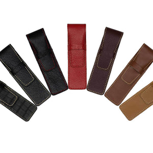 DiLoro Single Leather One Pen Holder in Various Colors - Color Wheel