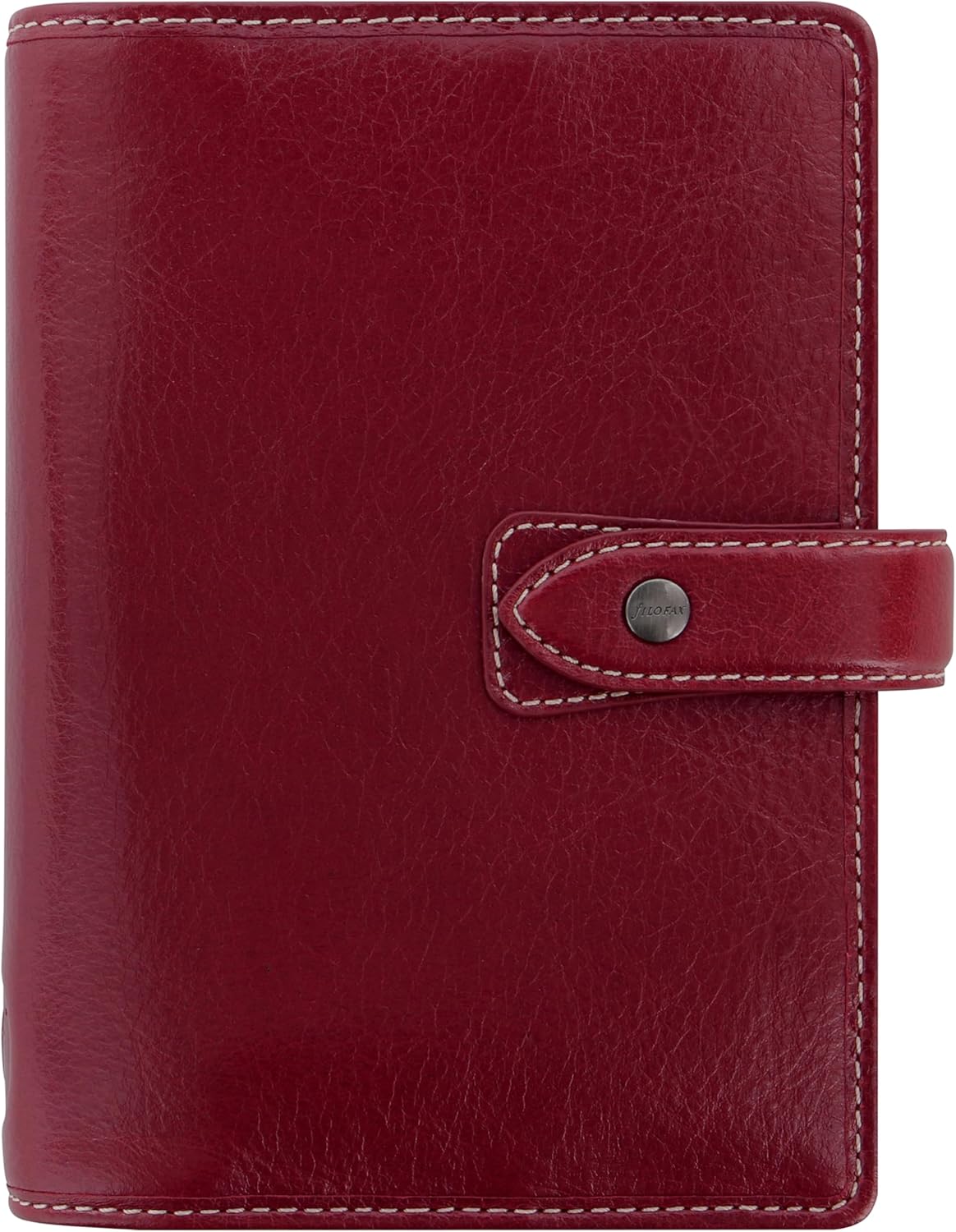 Filofax Malden Personal Leather Organizer Calendar with Ballpoint Pen Burgundy 2025-2026