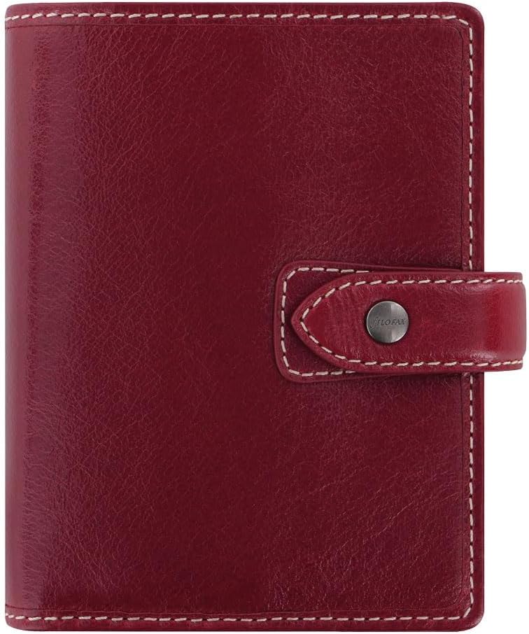 Filofax Malden Pocket Burgundy Leather Organizer Agenda Calendar 2025-2026 <PRE-ORDER>