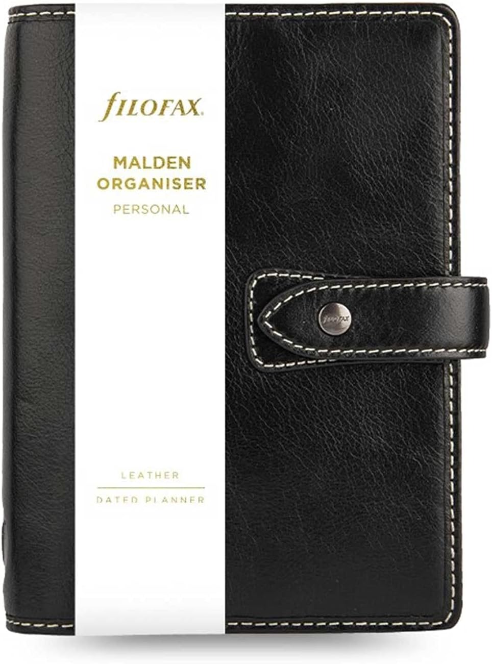 Filofax Malden Pocket Black Leather Organizer Agenda Calendar 2023/24