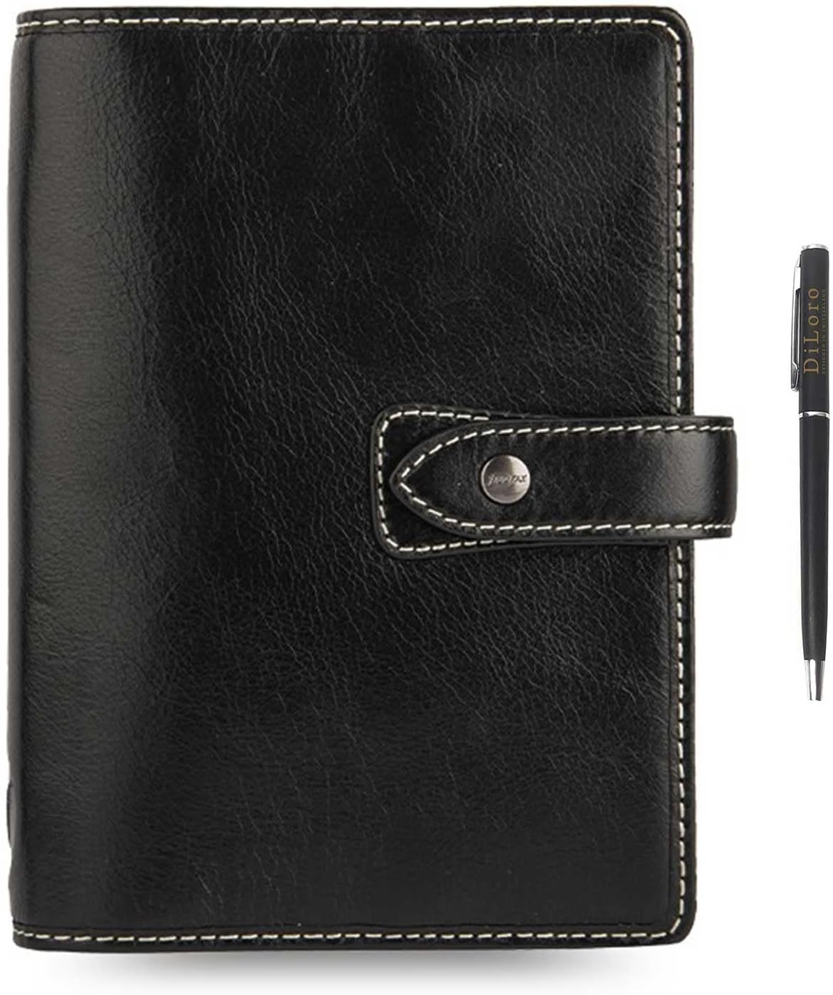 Filofax Malden Pocket Black Leather Organizer Agenda Calendar 2023/24 Pen -  DiLoro Leather