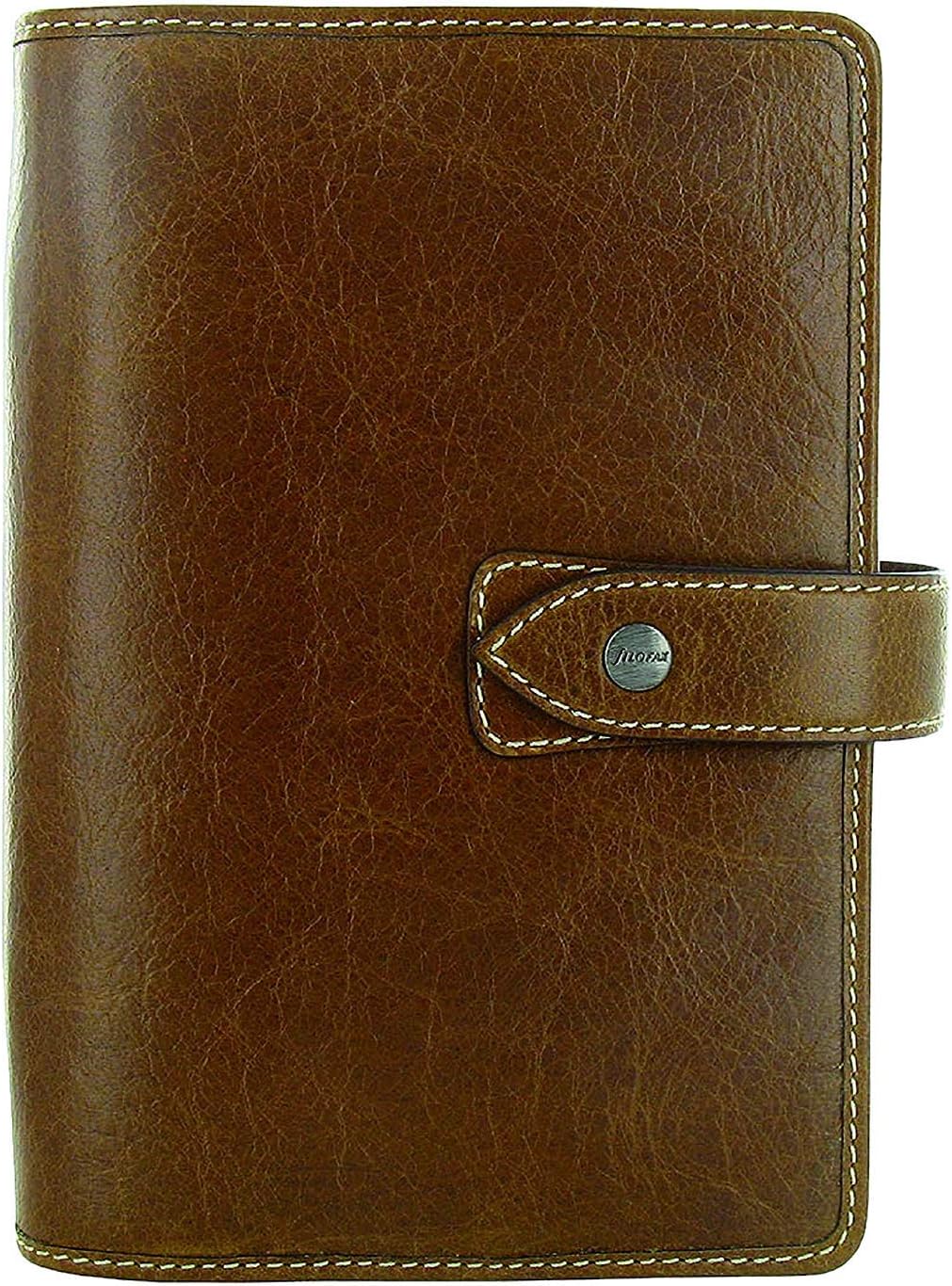 Filofax Malden Personal Ochre Leather Organizer Agenda Calendar Front View