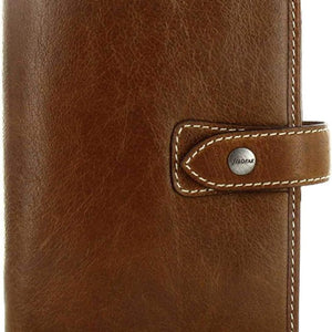 Filofax Malden Pocket Ochre Leather Organizer Agenda Calendar Front