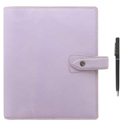 Filofax Malden A5 Leather Organizer Agenda Calendar Orchid with DiLoro Ballpoint Pen