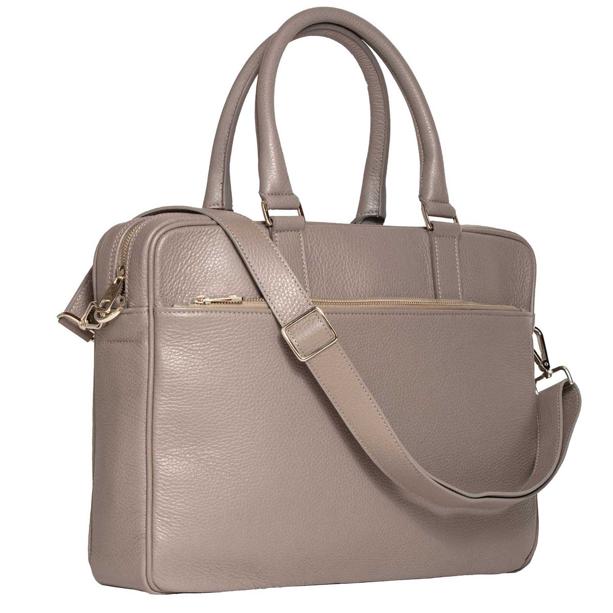 Palermo - Italian leather 3-compartment briefcase for women | TL142452