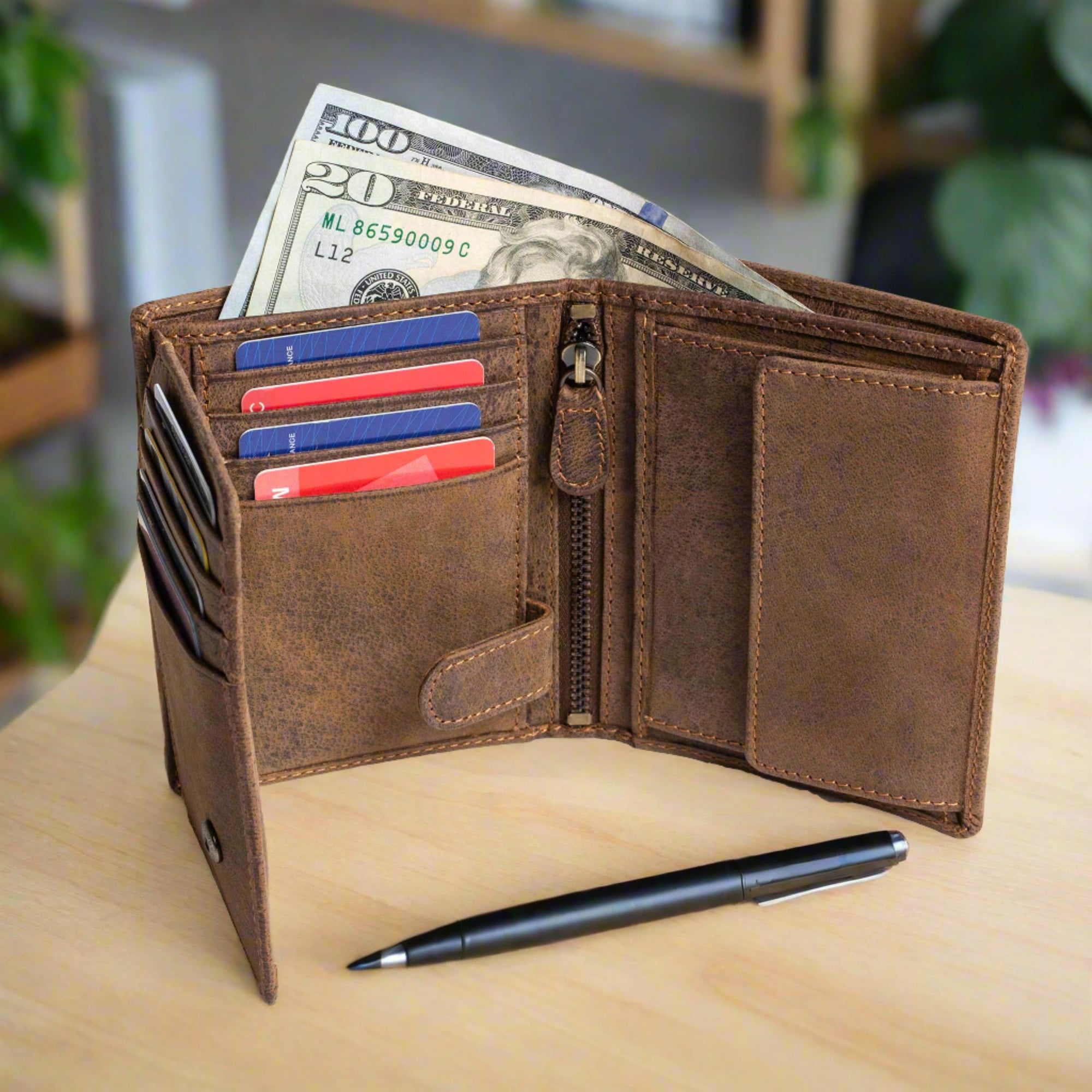 DiLoro Men's Bifold Leather Wallet