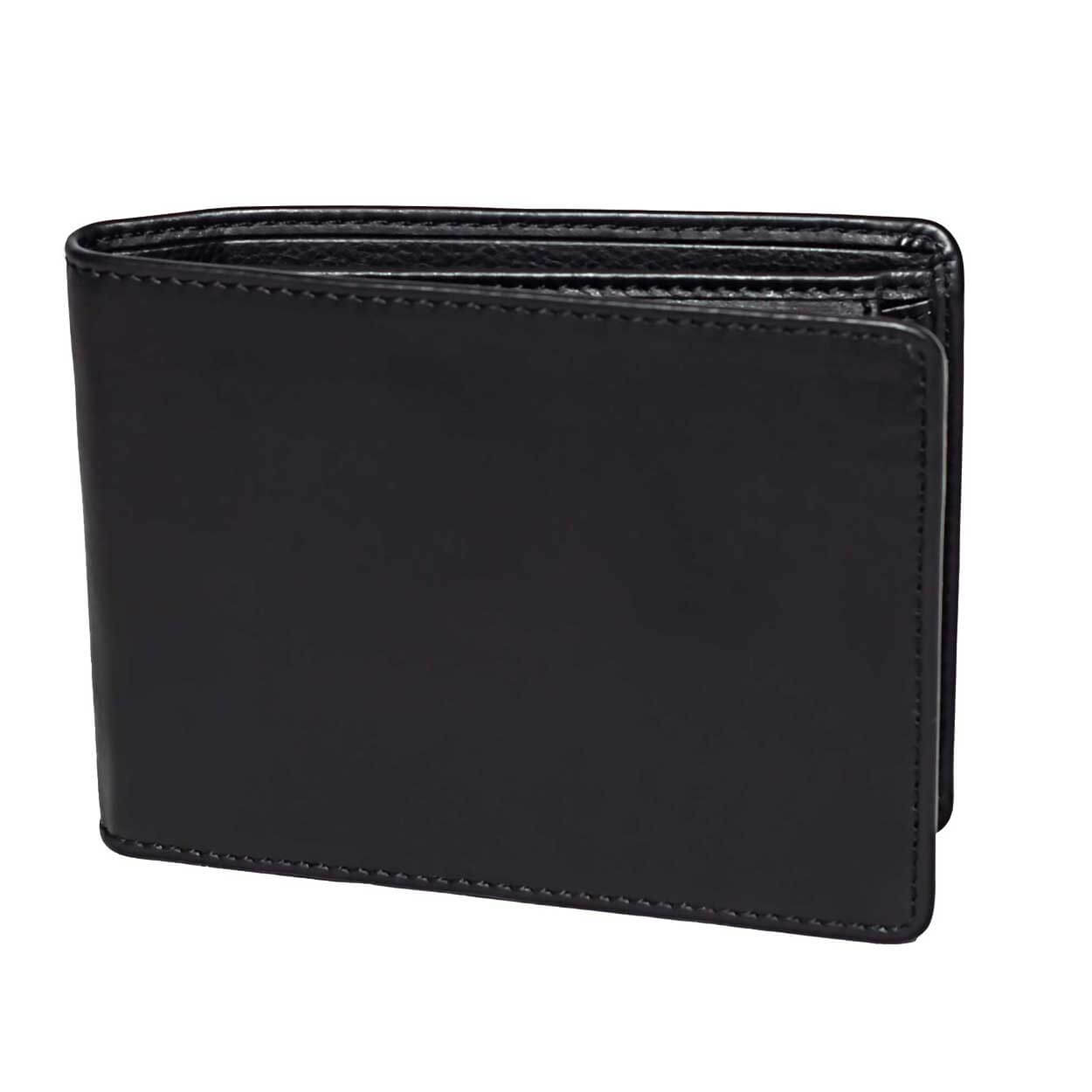 black leather wallet