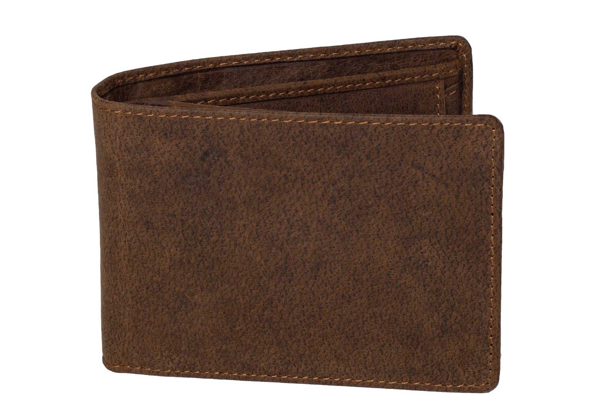 The Long Wallet - Large Top Grain Brown Leather Wallet, Dark Brown