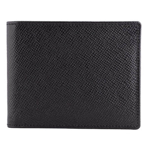 DiLoro Men's Bifold Leather Wallet Saffiano Black