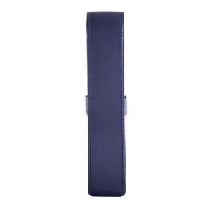 DiLoro Single Leather Pen Pencil Holder One Pen Violet - Back