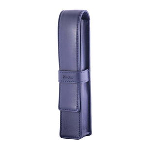 DiLoro Single Leather Pen Pencil Holder One Pen Violet - Side 1