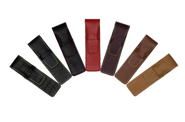 DiLoro Single Leather One Pen Holder in Various Colors - Color Wheel