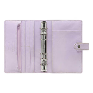 Filofax Malden Personal Orchid Leather Organizer Agenda Calendar 2024 - Open