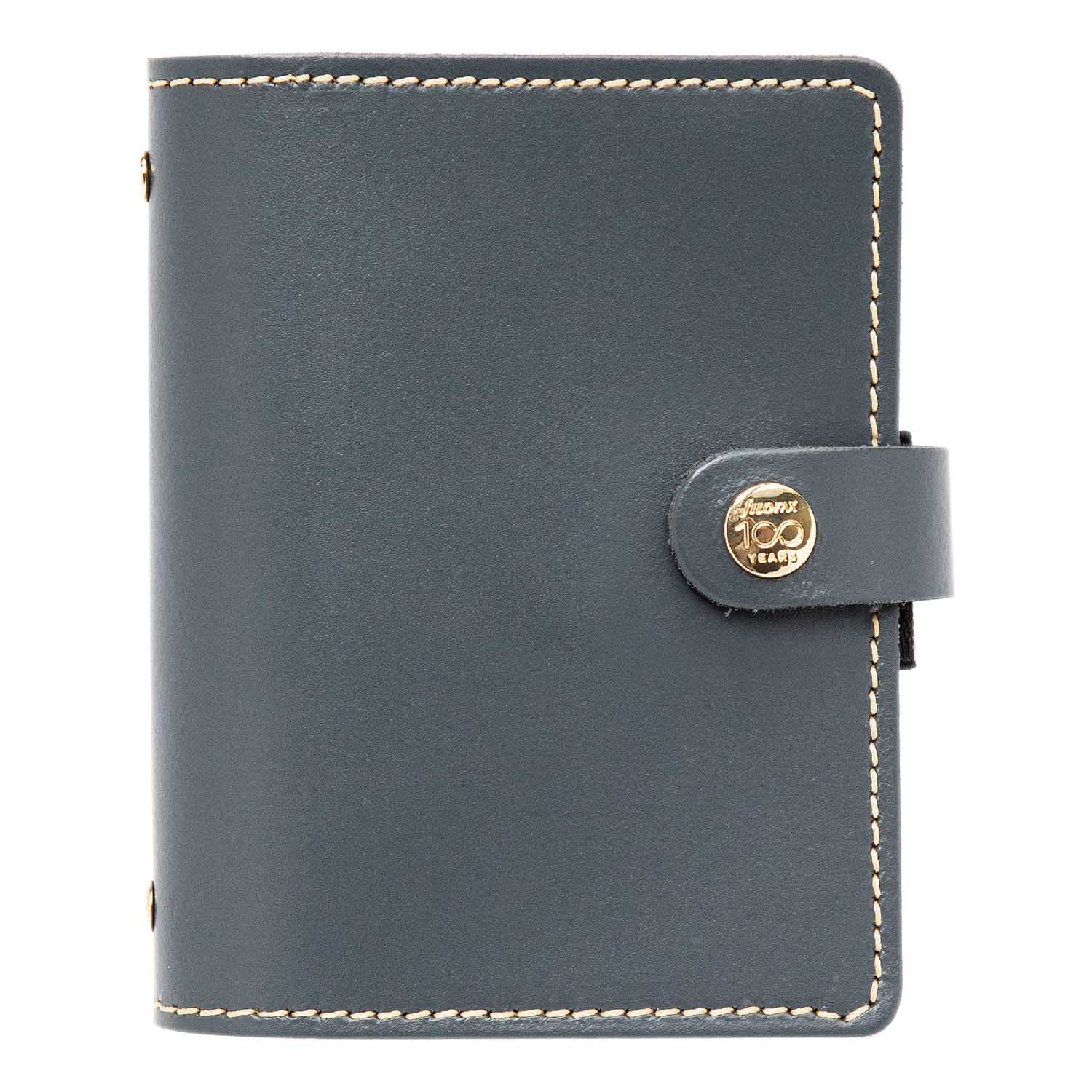Filofax Centennial Limited Edition The Original Pocket Leather Organizer Charcoal Front