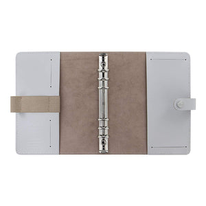 Filofax A5 The Original Stone Leather Organizer Planner Agenda - Open View Empty