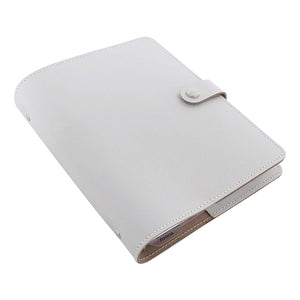 Filofax The Original A5 Size Stone Leather Organizer Planner Agenda - Side View