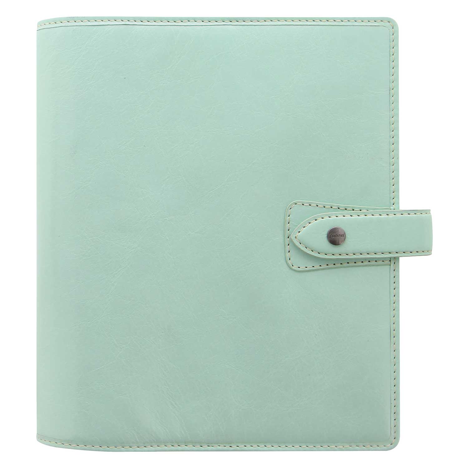 Filofax Malden A5 Leather Organizer Agenda Calendar 2024 Duck Egg - Front