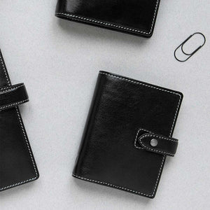 Filofax Malden Pocket Black Leather Organizer Agenda Calendar - Lifestyle